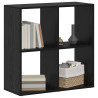 Gabinete de Livros Carvalho preto 69.5 x 29 x 69.5 cm 3