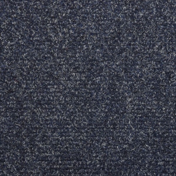 Alfombrilla de escaleras 15 uds tela punzonada azul 65x21x4 cm M 3