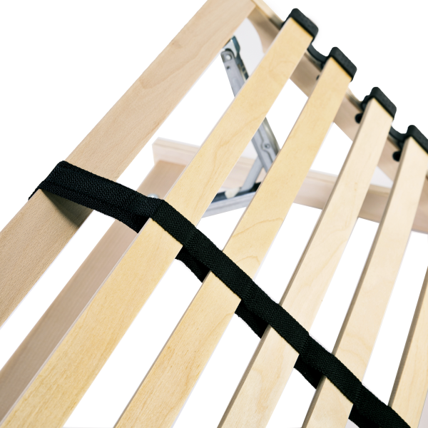 Base de lamas con cabecera Manual Beige 140 x 190 cm Madera M 4