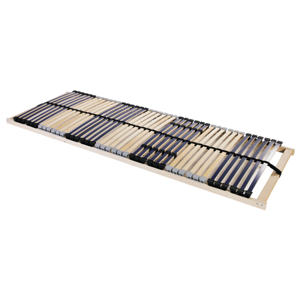 Base de lamas Manual Marrón 80 x 190 cm Madera y metal D