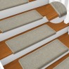 Alfombras de peldaños de escalera 15 uds gris claro 65x21x4 cm 1