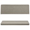 Alfombras de peldaños de escalera 15 uds gris claro 65x21x4 cm 4