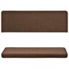 Alfombras de peldaños de escalera 15 uds marrón 65x21x4 cm 4
