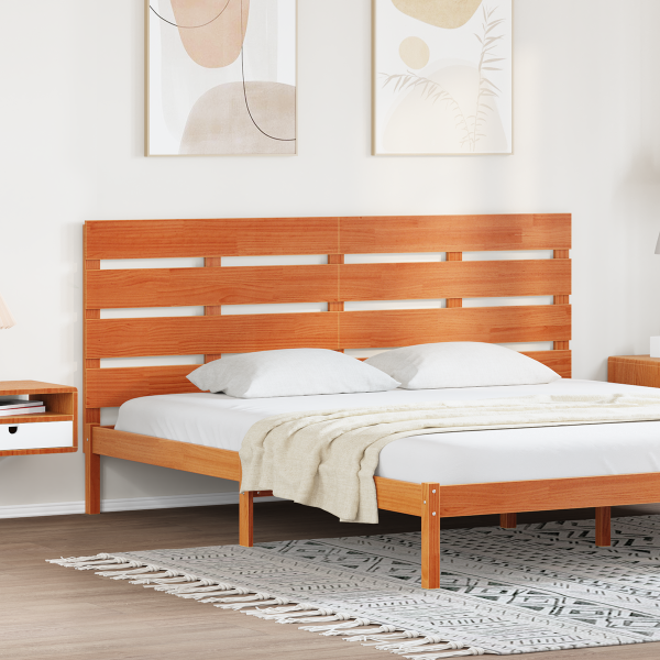 Cabecero Marrón cera 200.5 x 3 x 80 cm Madera maciza de pino D