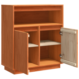 Buffet Castanho-mel 70 x 34 x 80 cm Madeira de pinho maciça H