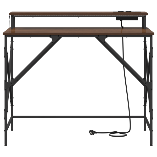 Mesa Carvalho castanho 100 x 50 x 86.5 cm Madeira processada M 5