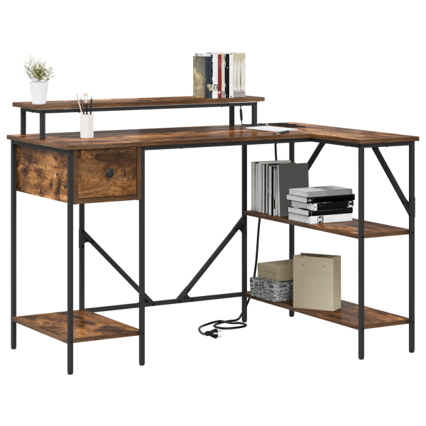 Escritorio Roble ahumado 120 x 79 x 86.5 cm M 3