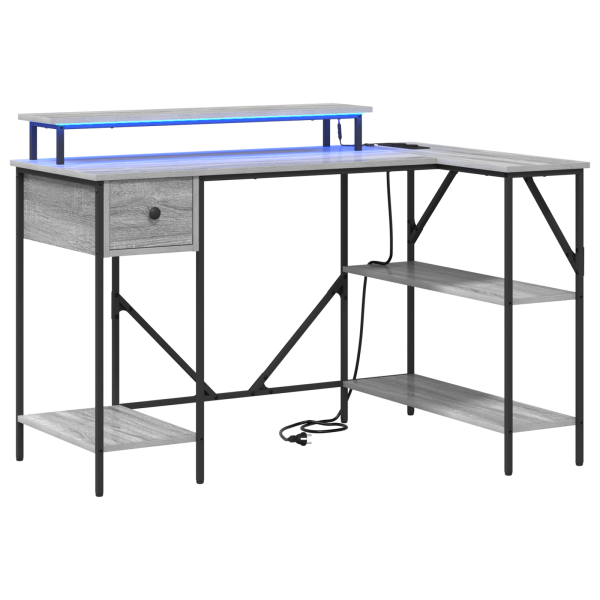 Mesa Sonoma cinzento 120 x 79 x 86.5 cm Madeira processada M 2