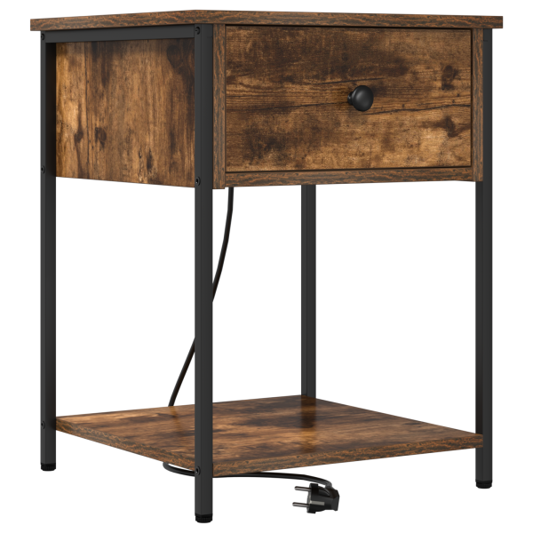 Armários de Canto 2 pcs Carvalho fumado 42 x 41 x 56 cm M 5