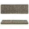 Tapete/carpete para degraus 15 pcs 65x21x4 cm cinzento 4