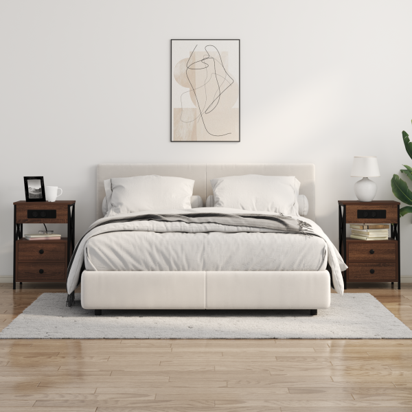 Armário de Cabeceira Carvalho castanho 40 x 31 x 60 cm M 4