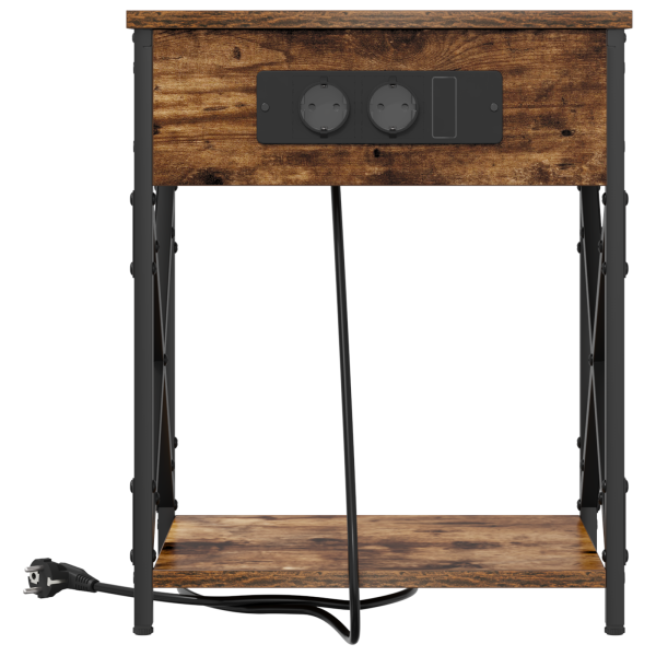 Armario de Noche Roble ahumado 41 x 31 x 51 cm M 5