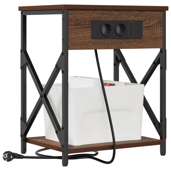 Armário de Cabeceira 2 pcs Carvalho castanho 41 x 31 x 51 cm M 3