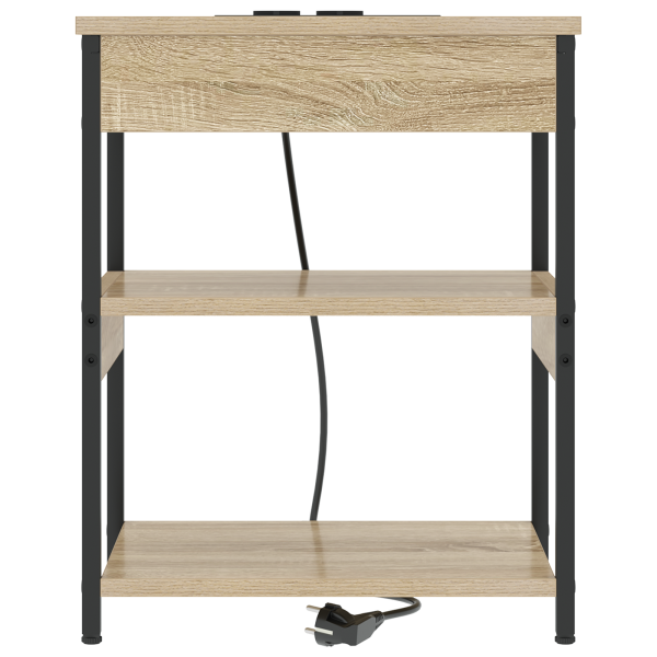 Armario de Noche Roble Sonoma 41 x 31 x 51 cm M 5