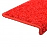 Tapete/carpete para degraus 15 pcs 65x21x4 cm vermelho 5