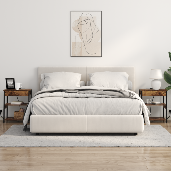 Armário de Cabeceira Carvalho fumado 41 x 31 x 51 cm M 4