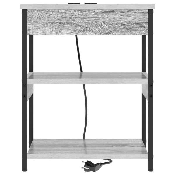 Armario de Noche Gris sonoma 41 x 31 x 51 cm M 5