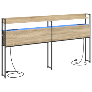 Cabeceira de armazenamento Carvalho sonoma 200 cm H