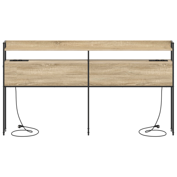 Cabeceira de armazenamento Carvalho sonoma 200 cm M 5