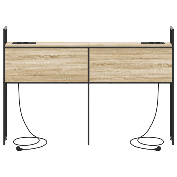 Cabeceira de armazenamento com cabeceira Carvalho sonoma 140 cm M 4