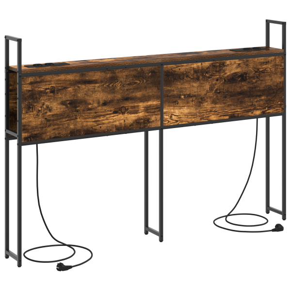 Cabecera de almacenamiento con cabecera Roble ahumado 150 cm M 2