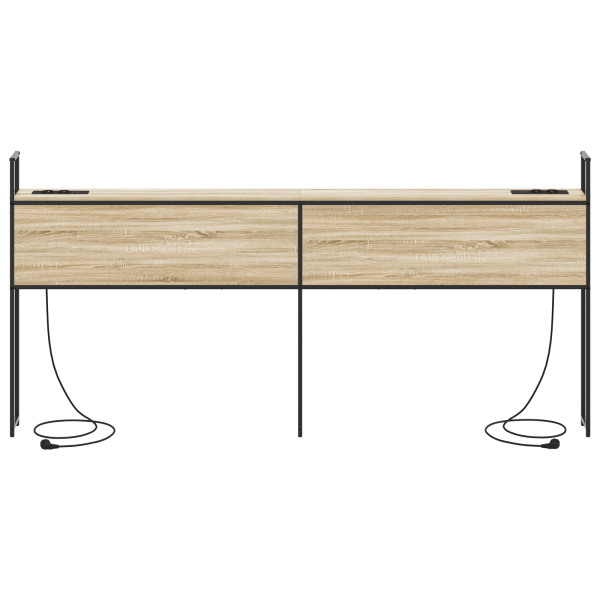 Cabecera de almacenamiento con cabecera Roble Sonoma 180 cm M 4