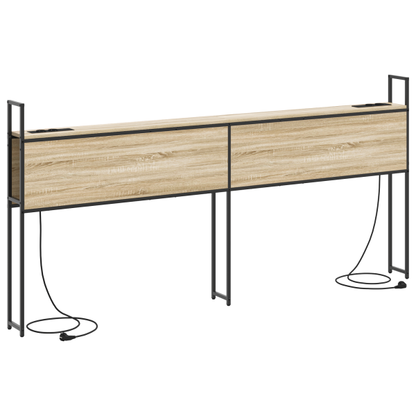 Cabeceira de armazenamento com cabeceira Carvalho sonoma 200 cm M 2