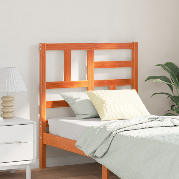 Cabecera de Cama con cabecera Marrón cera 105.5 x 4 x 104 cm D