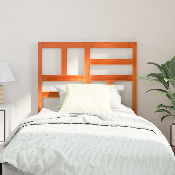 Cabeceira de Cama com cabeceira Castanho-mel 105.5 x 4 x 104 cm M 3