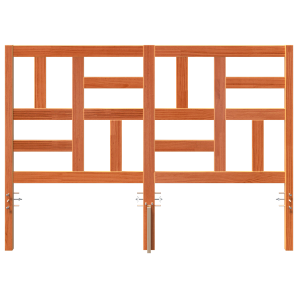 Cabeceira de Cama com cabeceira Castanho-mel 145.5 x 4 x 104 cm M 4