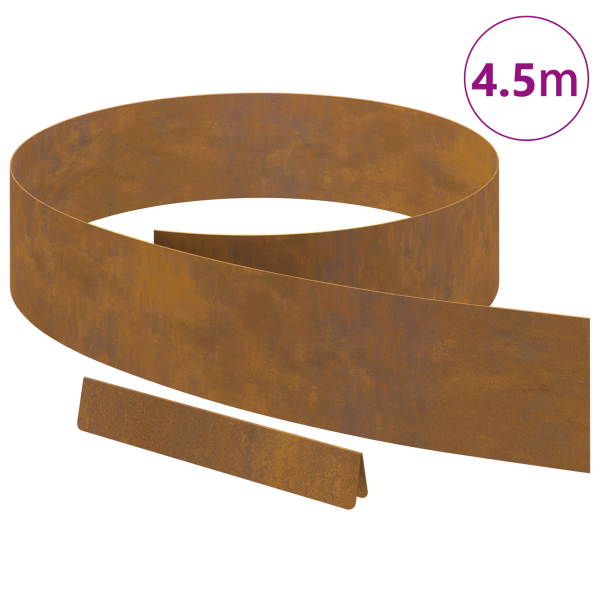 Acabamento de Jardim Ferro Enferrujado 450 x 15 cm Aço corten M 3