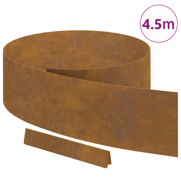 Acabamento de Jardim Ferro Enferrujado 450 x 20 cm Aço corten M 3