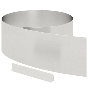 Borde de césped para jardín Plateado 450 x 25 cm H