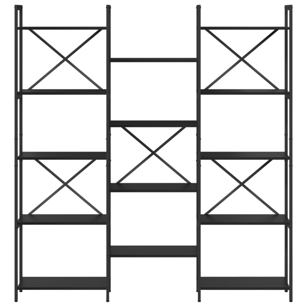 Estante Carvalho preto 156 x 25 x 167.5 cm Madeira processada M 5