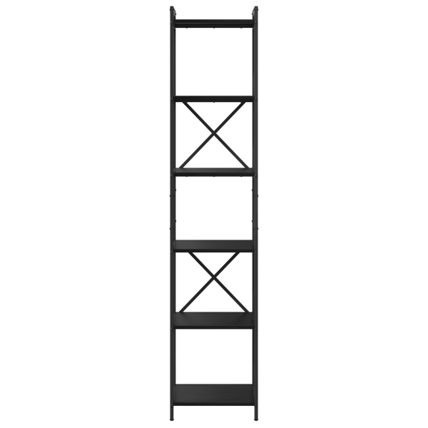 Estantería Roble negro 40 x 30 x 188 cm Madera contrachapada M 5