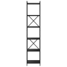 Estantería Roble negro 40 x 30 x 188 cm Madera contrachapada 5