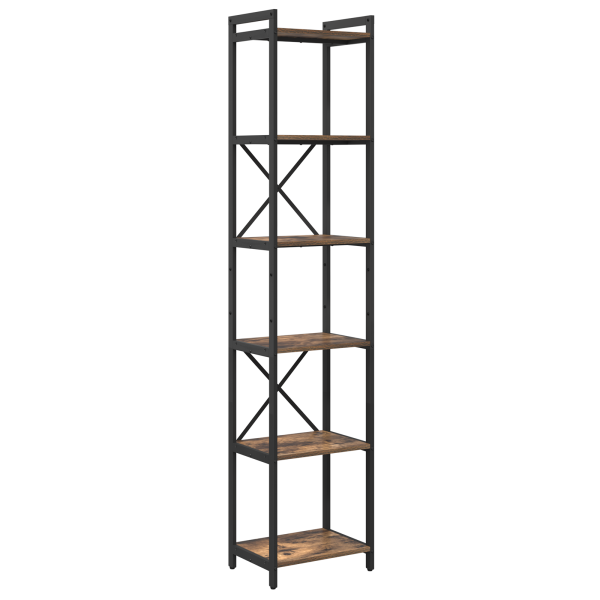 Estantería Roble ahumado 40 x 30 x 188 cm Madera contrachapada M 2