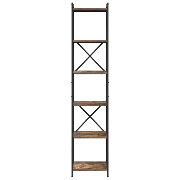 Estantería Roble ahumado 40 x 30 x 188 cm Madera contrachapada M 5