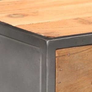 Cajonera de madera maciza reciclada 45x30x100 cm H