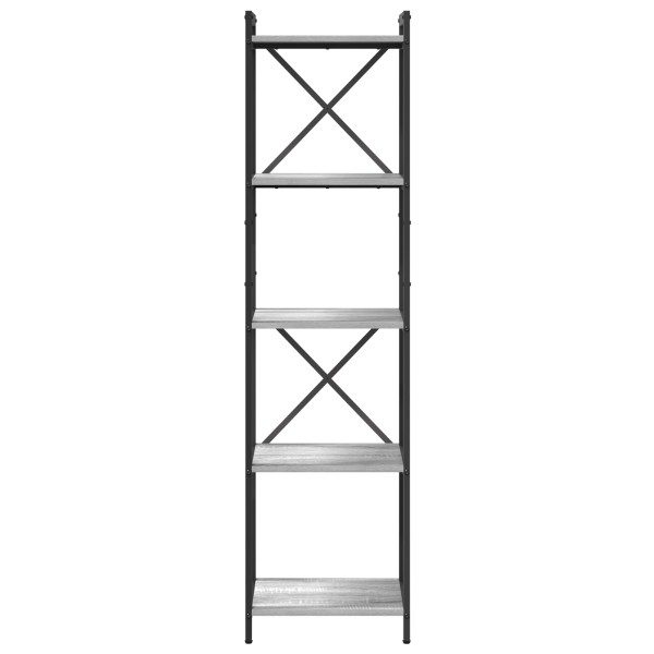 Estantería Gris sonoma 40 x 30 x 153 cm Madera contrachapada M 5