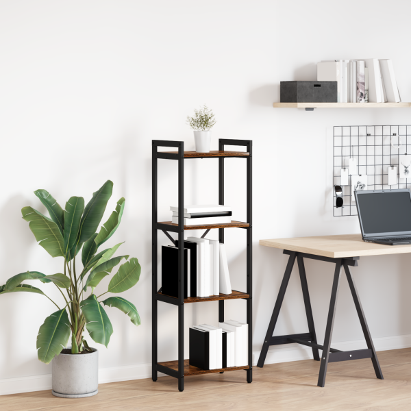 Estantería Roble ahumado 40 x 30 x 118 cm Madera D