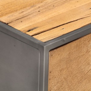 Mesa de centro de madera maciza reciclada 90x50x35 cm H