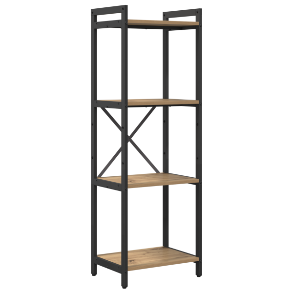 Estantería Roble artisan 40 x 30 x 118 cm Madera y Acero M 2