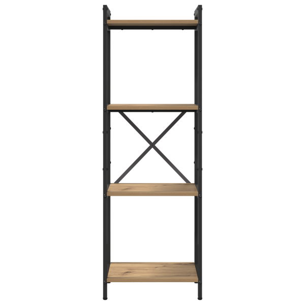 Estantería Roble artisan 40 x 30 x 118 cm Madera y Acero M 5