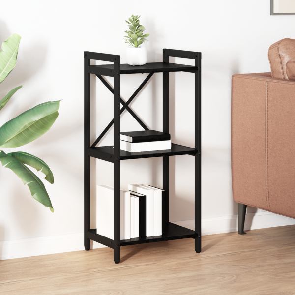 Estantería Roble negro 40 x 30 x 83 cm Madera contrachapada M 5