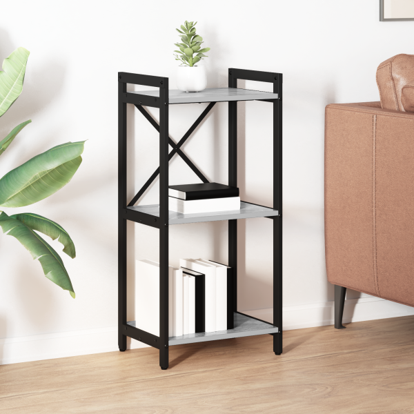 Estantería Gris sonoma 40 x 30 x 83 cm Madera contrachapada D