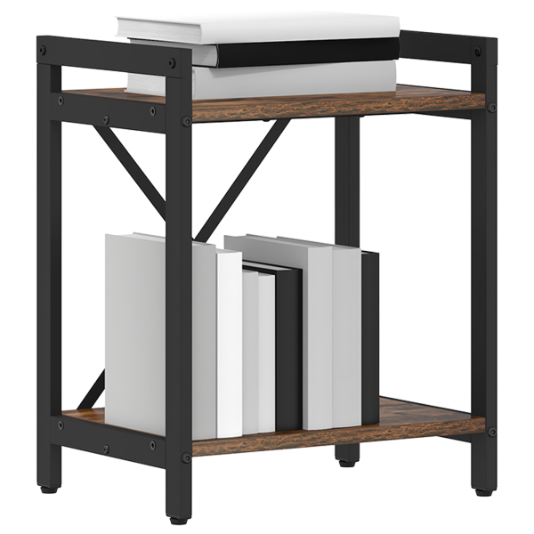 Estantería Roble ahumado 40 x 30 x 48.5 cm Madera contrachapada M 3