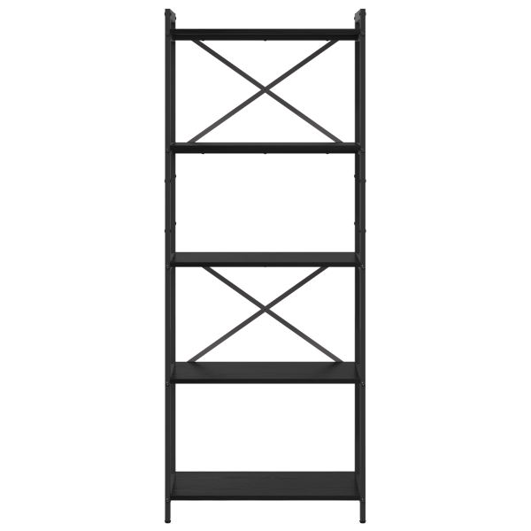 Estantería Roble negro 60 x 30 x 153 cm Madera contrachapada M 5
