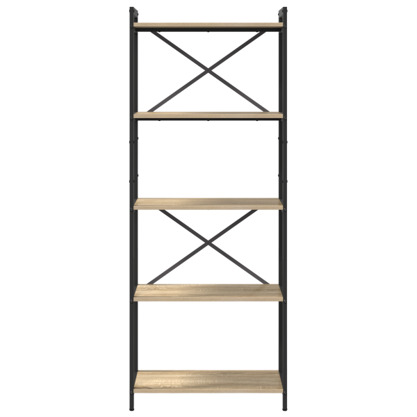Estante Carvalho sonoma 60 x 30 x 153 cm Madeira processada M 5