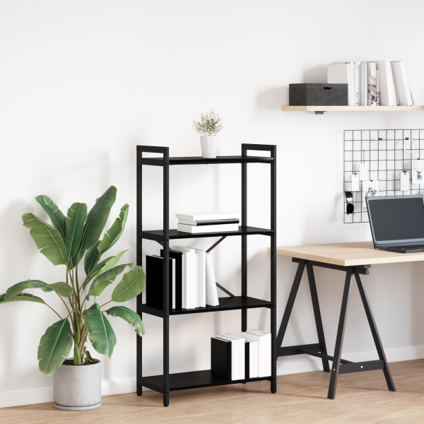 Estantería Roble negro 60 x 30 x 118 cm Madera contrachapada D